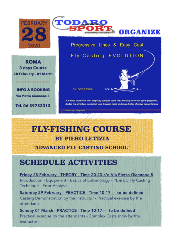 Fly Fishing Course - Rome - Advanced Fly Casting School